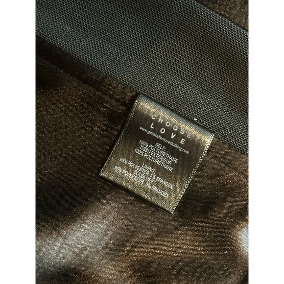 Generation Love Jacqueline Vegan Leather Top Black size XXS - Picture 6 of 8